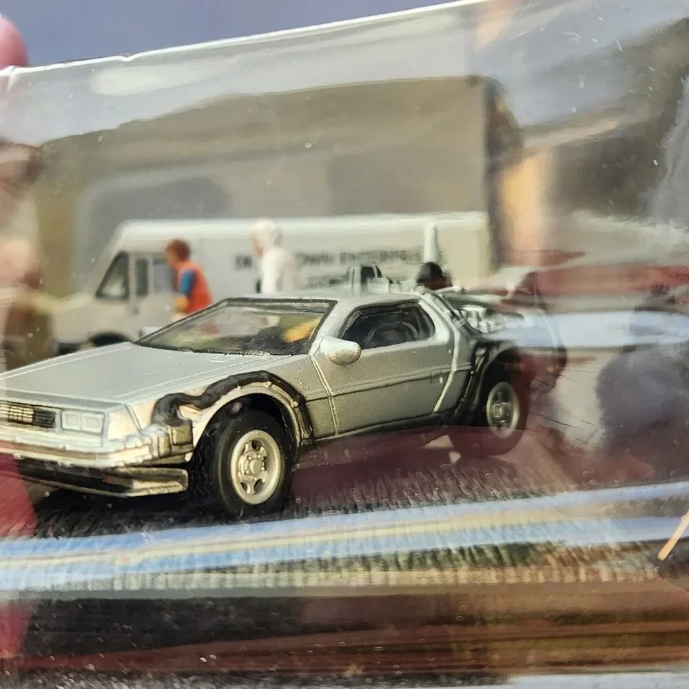 Vintage Johnny Lightning Back to the Future Great Scott Time Machine Diorama